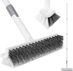 BOOMJOY Grout Brush with Long Handle, Double-Sided with V-Shape Stiff Bristles by BOOMJOY