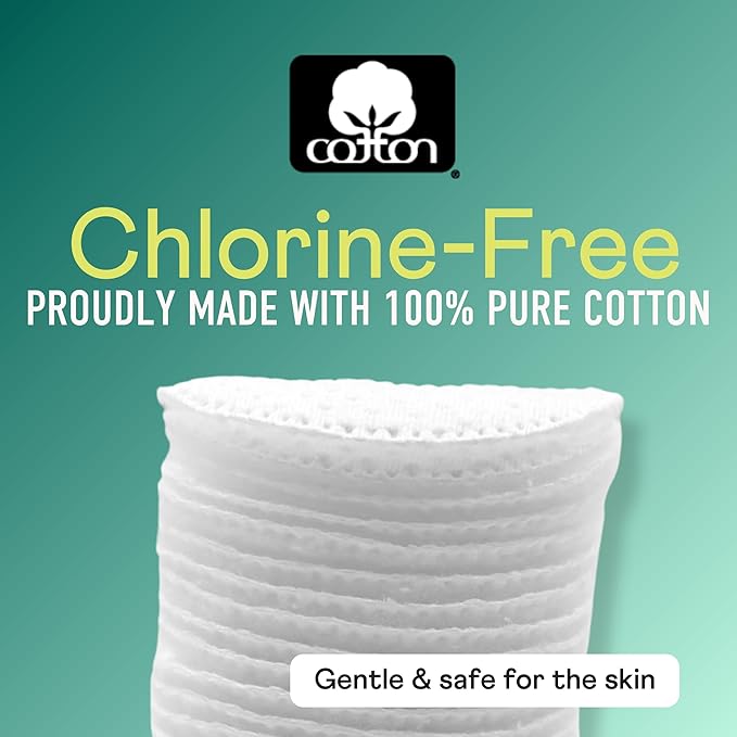 Swisspers Premium Exfoliating Cotton Rounds – – 100% Pure Cotton, Dual-Sided - Image 7