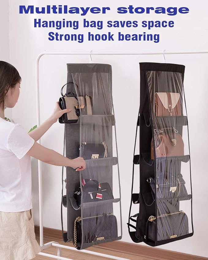AARAINBOW 1 Pack Hanging Handbag Purse Organizer - Image 4
