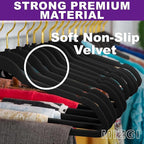 MIZGI Premium Velvet Hangers Pack 40 Pcs Heavy Duty - Image 2