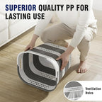 Collapsible Plastic Laundry Basket Hamper - Image 5