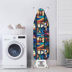 Geometric Window Steam Ironing Board Cover 15x54, Colorful Abstract Art - Image 3
