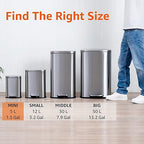 Amazon Basics Smudge Resistant Rectangular Trash Can - Image 4