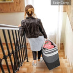HomeHacks Large Laundry Basket, Waterproof, Freestanding Laundry Hamper - Image 7