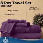 DAN RIVER 8 PC Luxury Bath Towels - Image 7