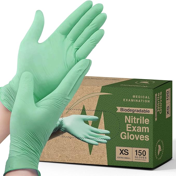 FifthPulse Biodegradable Disposable Nitrile Gloves by FifthPulse