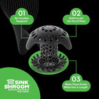 SinkShroom Ultra Bathroom Sink Drain Protector, Stainless Steel, Matte Black - Image 7