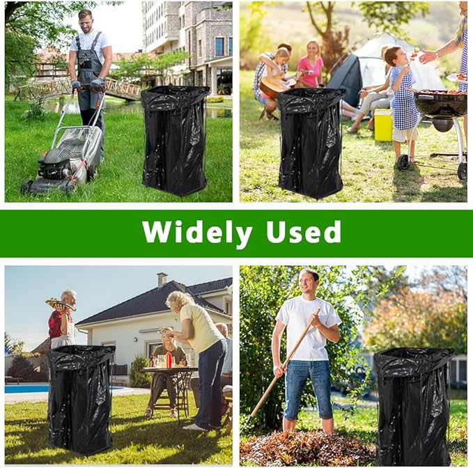 2 Pack Trash Bag Holder, Metal Garbage Bag Holder, 30-45 Gallon Portable Trash - Image 6