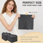 SUNLAND Microfiber Face Cloth Reusable Makeup Remover Facial Cleansing Towel - Image 6
