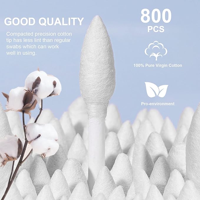 Double Precision Tips 800 Pieces Cotton Swabs - Image 5