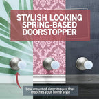 Jack N’ Drill Spring Door Stopper w/ 3X Hinge Pin Door Stops | Flexi Heavy Duty - Image 3
