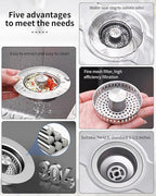 3 in 1 Kitchen Sink Drain Strainer Anti-Clogging Kitchen Sink Drain Stopper - Image 7