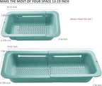 LASSHSWA Collapsible Colander for Kitchen, Over the Sink Strainer Basket for - Image 5