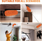 Cobweb Duster with Extension Pole, Cleaner Outdoor 110" Telescoping Extended - Image 4