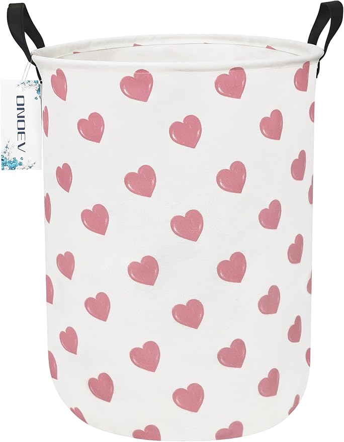 Round waterproof laundry basket, foldable storage basket, laundry Hampers by ONOEV