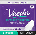 Veeda Natural Cotton Night Pads by Veeda