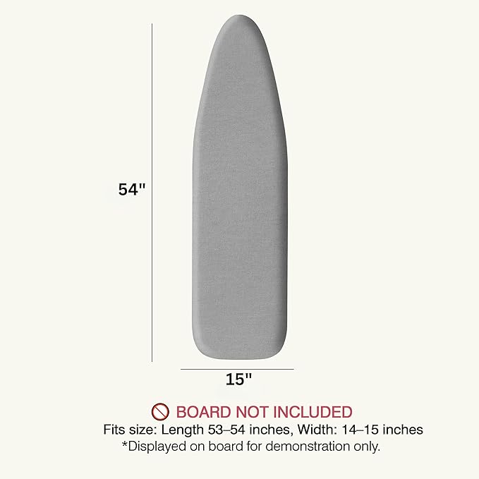 Ironing Board Cover and Pad 15"x54" Extra Thick Natural Cotton, Scorch and - Image 2