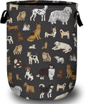 Cute Dogs Laundry Basket, Foldable Dog Lover Laundry Hamper Tote Bag Dirty by Unknown