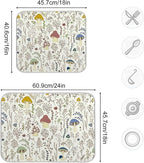 Cute Mushroom Wild Plant Dish Drying Mat - Image 5