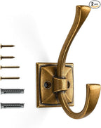 khtumeware Vintage Wall Hooks, 2 Pack Coat Hooks Hardware Towel Hooks by khtumeware
