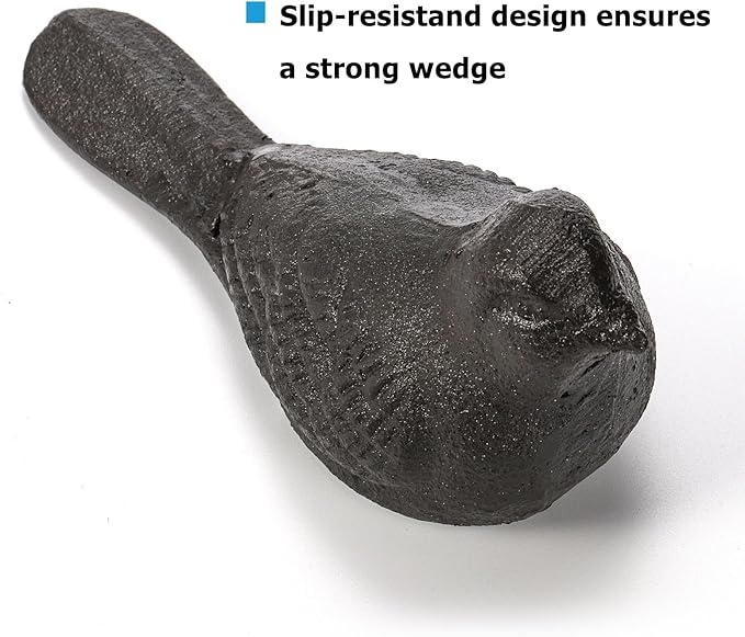 ZOOFOX 3 Pack Cast Iron Door Stopper, Decorative Door Stop, Heavy Duty Rustic - Image 4