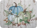 Fall Blue Pumpkin Dish Drying Mat 18x24 inch Autumn Harvest Dish Rack Mats by Giwawa