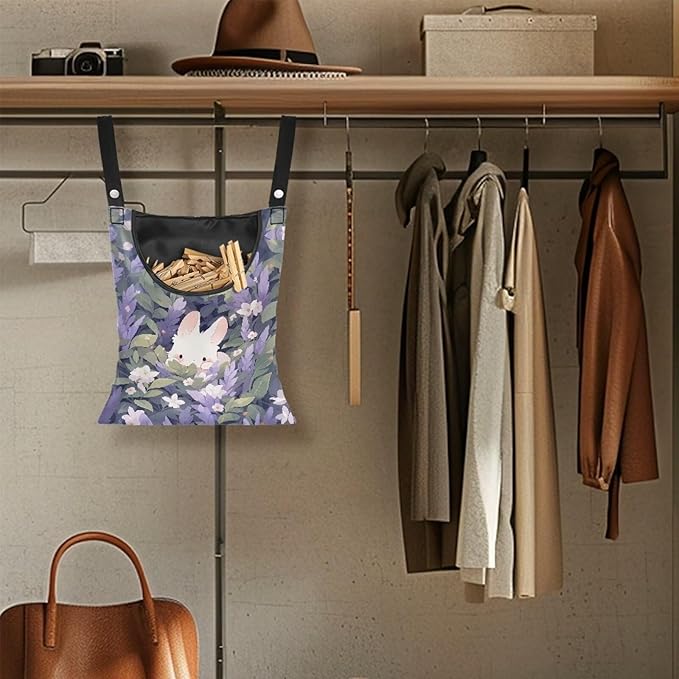 Clothespin Bag for Clothes Pin Holder for Outside and Clothes Line Pins - Image 4