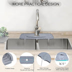 Upgraded Version Silicone Faucet Mat, Kingmall Kitchen Faucet Mat Silicone - Image 3