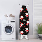 Black Christmas Santa Ironing Board Cover Cover Standard Size Soft Fabric - Image 3