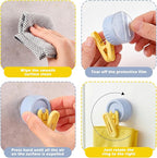 Geelin Dish Glove Clip with Suction Cup Easy Install Removable Blue Yellow - Image 7