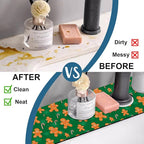 Christmas Happy New Year Sink Faucet Absorbing Mat Santa Claus Super Absorbent - Image 6
