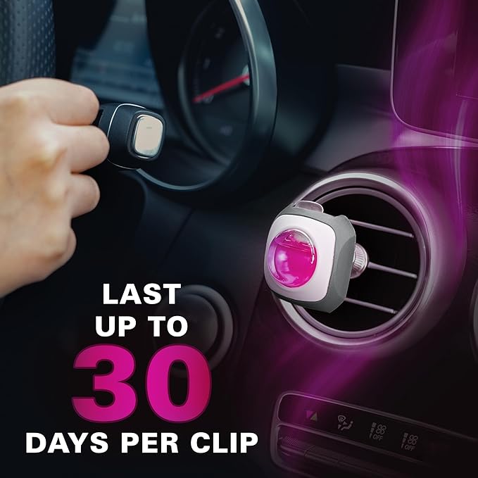 Air Jungles Flora Bliss Scent Car Air Freshener Clip, 6 Vent Clips, 4ml Each - Image 6