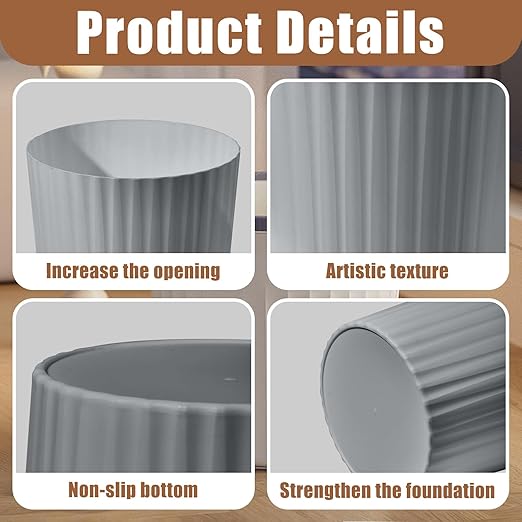 Versatile 2 Gallon Plastic Trash Can - Image 3