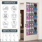 40-Pocket Over the Door Shoe Organizer - Image 3