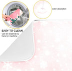 Christmas Tree Pink Dish Drying Mat - Image 2