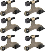 HOMOTEK 6 Pack Hinge Pin Antique Brass Door Stopper, Adjustable Deluxe Heavy by HOMOTEK