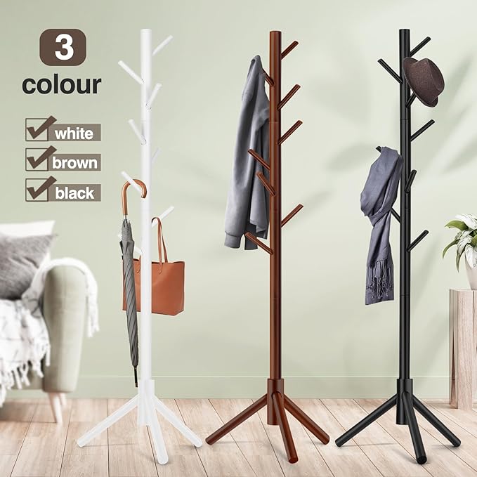 2 PCS Coat Rack, Freestanding Coat Rack - Image 7