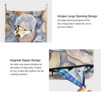 Hanging Laundry Hamper with Stainless Steel Hooks, Oxford Fabric Printing Door - Image 4