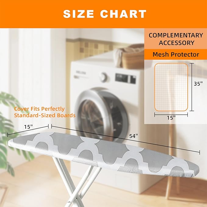 Ironing Board Cover 15x54 Inch- Standard Cotton Cover - Image 5