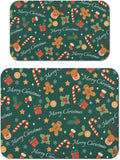 Christmas Dish Drying Mat for Kitchen Counter 2 Pack by Unknown