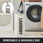 Slim Laundry Hamper with Removable Inner Bag and Side Handles, 45L Small - Image 2
