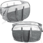 2 Pcs Collapsible Laundry Baskets, Tear Proof Pop Up Hamper by BATTOO