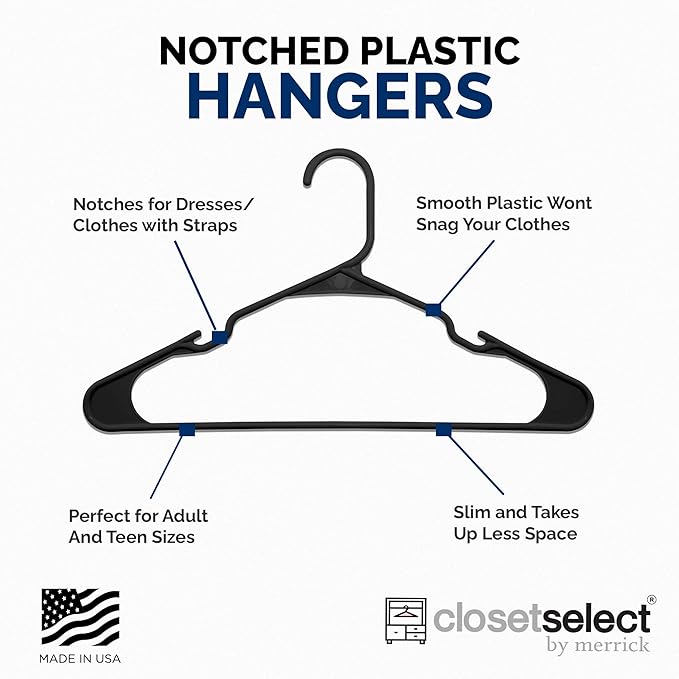 Plastic Hangers 50 Pack - Image 4