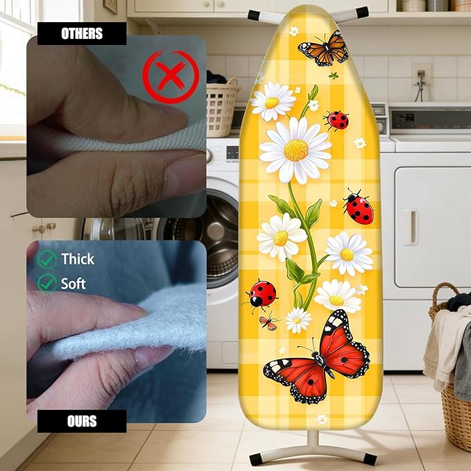 Nuxovilar Ironing Board Cover Needle Cotton 15x54 Inches | Ironing Board Cover - Image 4