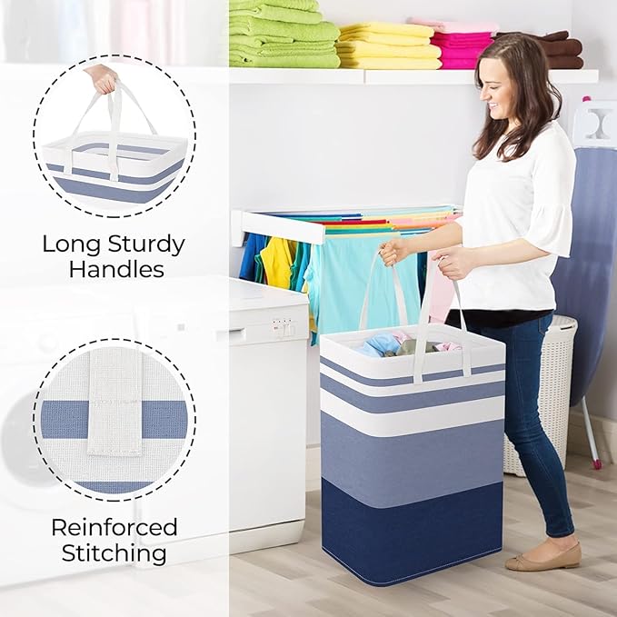 StorageRight Laundry Basket Hamper Large Collapsible Laundry Hamper - Image 4