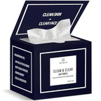 Clean & Clear Face Towels, Disposable Luxury Facial Towels, 100% Viscose by TheClynCo