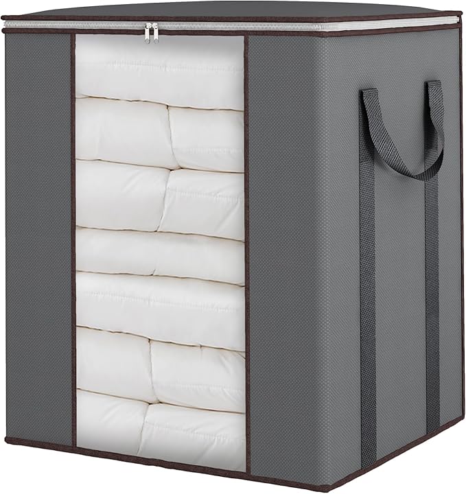 Fixwal Extra Large Blanket Storage Bags 120L Comforter Storage Bags by Fixwal