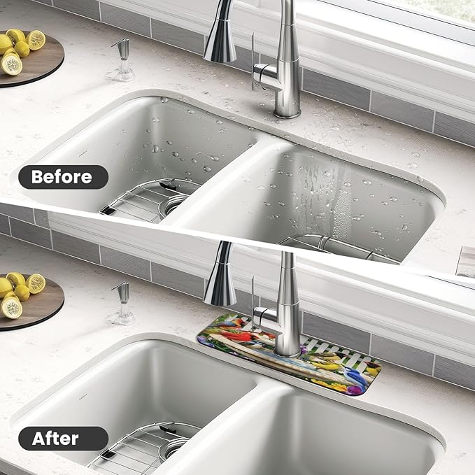 Bird Kitchen sink faucet pad, strong water absorption, anti slip, very suitable - Image 4