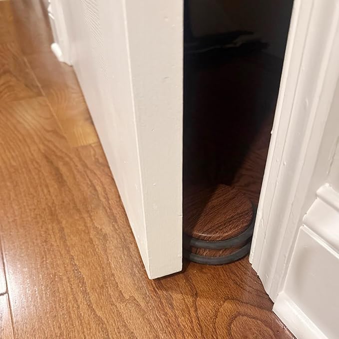 KINJOEK 4 PCS Heavy Duty Door Stopper, 4x2 Inch Decorative No Drill Door Stop - Image 6