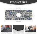 2Pcs Dish Drying Mats Faucet Mats Sets Large Size Coffee Mats Sink Faucet Mat - Image 6